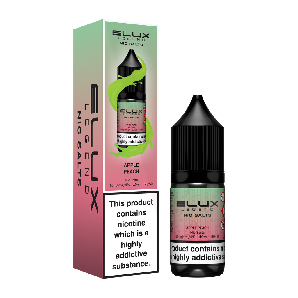 1.Png Elux Apple Peach Nic Salt E-Liquid By Elux Legend 10Mg