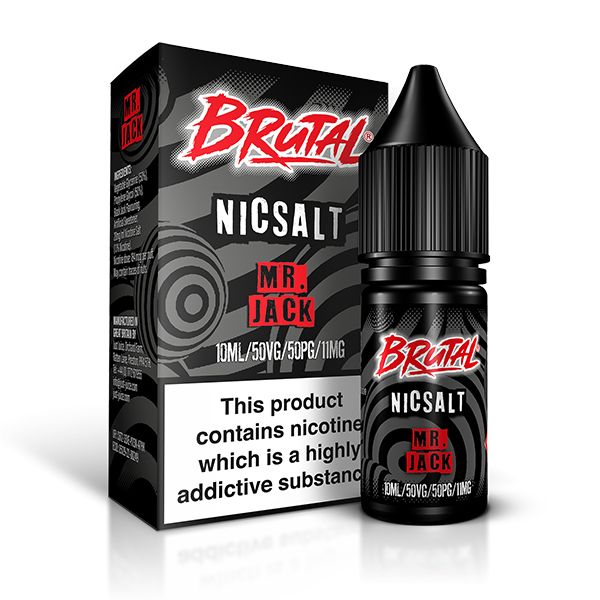 Brutal Mr Jack Black Jack Nic Salt E-Liquid by Brutal Just Juice 11mg