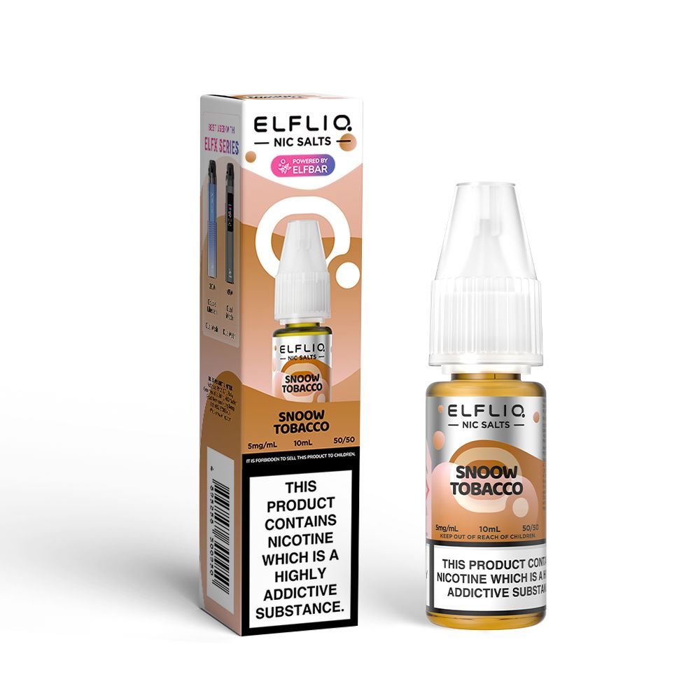 127.Jpg Snoow Tobacco Nic Salt E-Liquid By Elf Bar Elfliq 5Mg