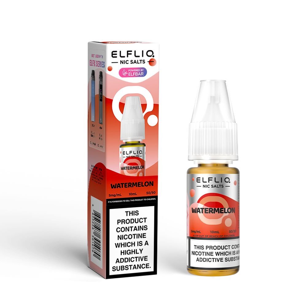 134.Jpg Watermelon Nic Salt E-Liquid By Elf Bar Elfliq 5Mg