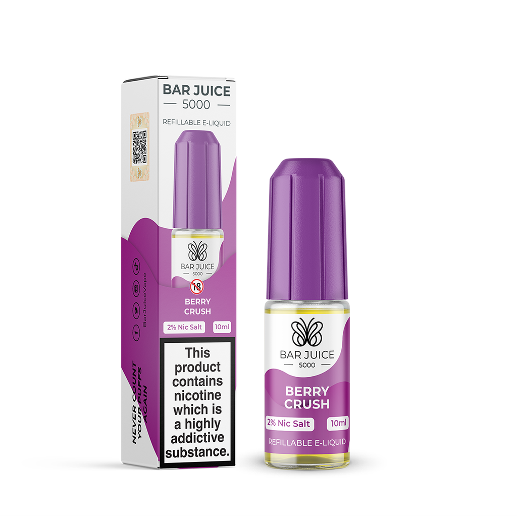 Berry Crush Nic Salt E-liquid by Bar Juice 5000 10mg