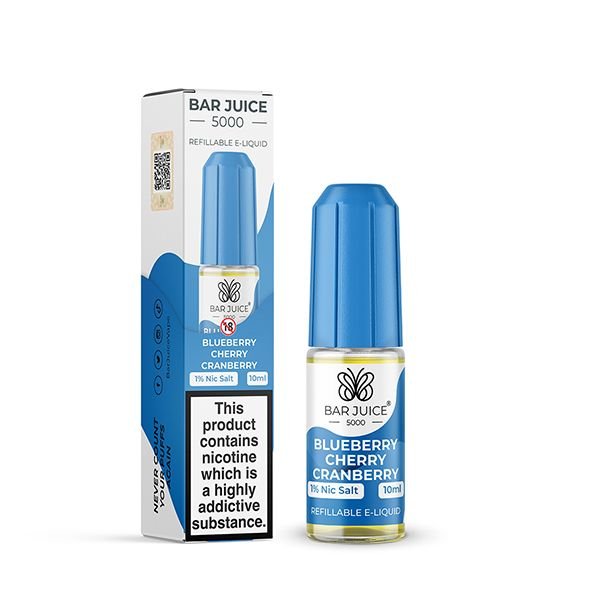 Blueberry Cherry Cranberry Nic Salt E-liquid by Bar Juice 5000 10mg