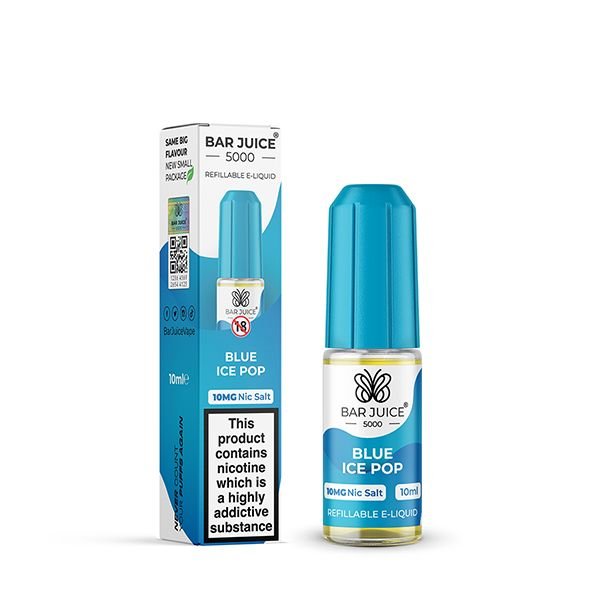 Blue Ice Pop Nic Salt E-liquid by Bar Juice 5000 10mg