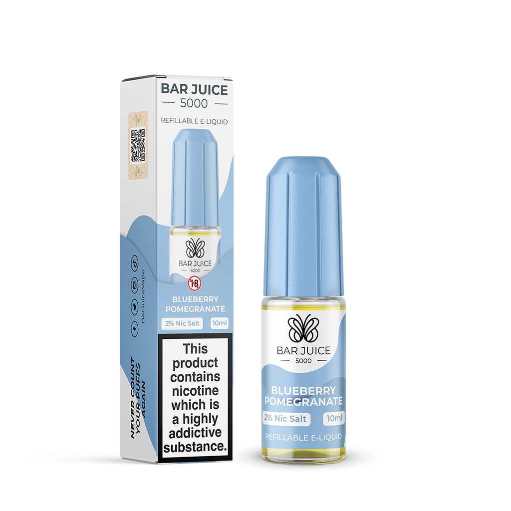 Blueberry Pomegranate Nic Salt E-liquid by Bar Juice 5000 10mg