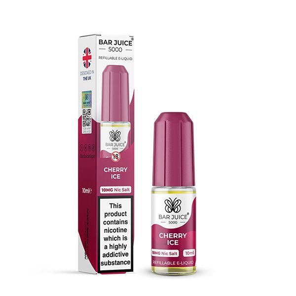 Cherry Ice Nic Salt E-liquid by Bar Juice 5000 10mg