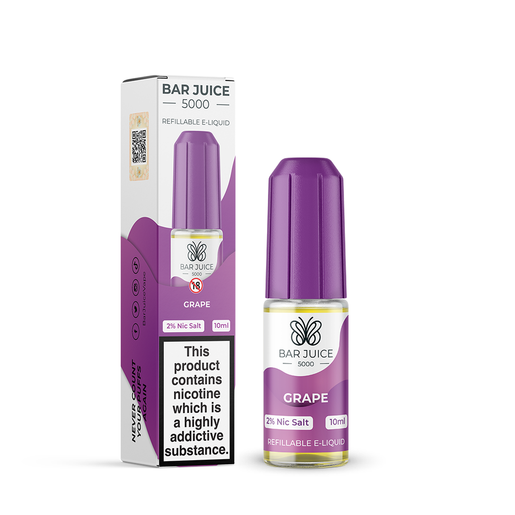 Grape Nic Salt E-liquid by Bar Juice 5000 10mg