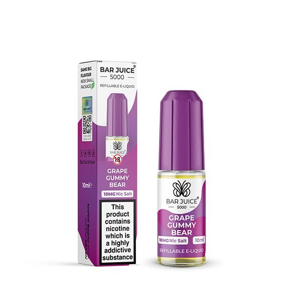 Grape Gummy Bear Nic Salt E-liquid by Bar Juice 5000 10mg