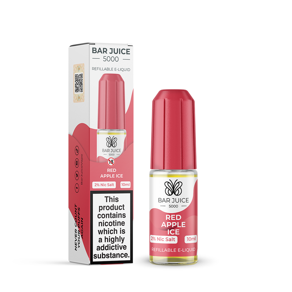 Bar Juice 5000 Red Apple Ice Nic Salt E-liquid 10mg