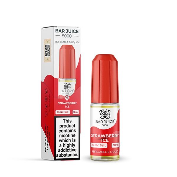 Bar Juice 5000 Strawberry Ice Nic Salt E-liquid by Bar Juice 5000 10mg