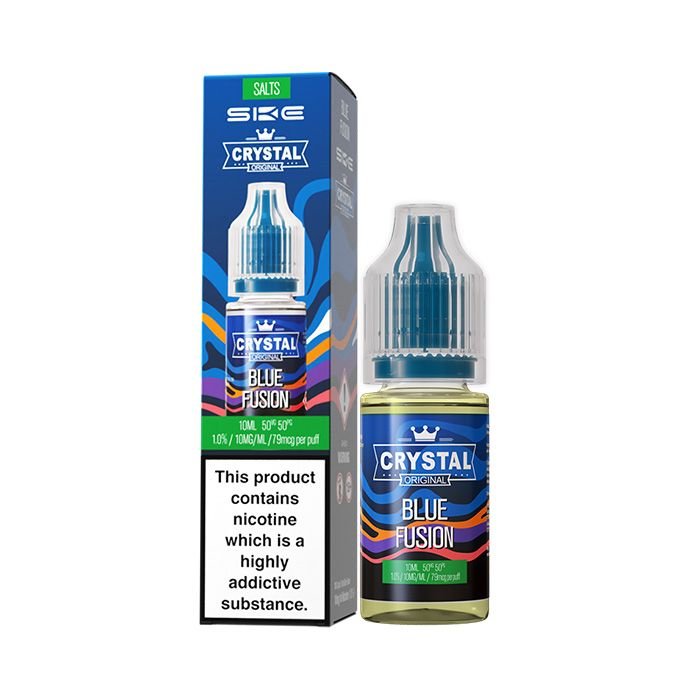 Blue Fusion Nicotine Salt E-liquid by Crystal Original 10mg