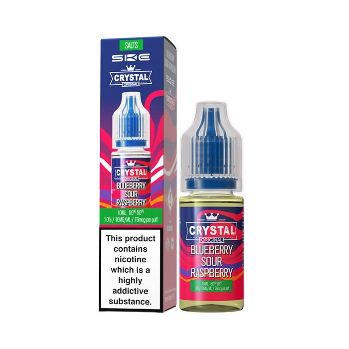 Blueberry Sour Raspberry Nicotine Salt E-liquid by Crystal Original 10mg