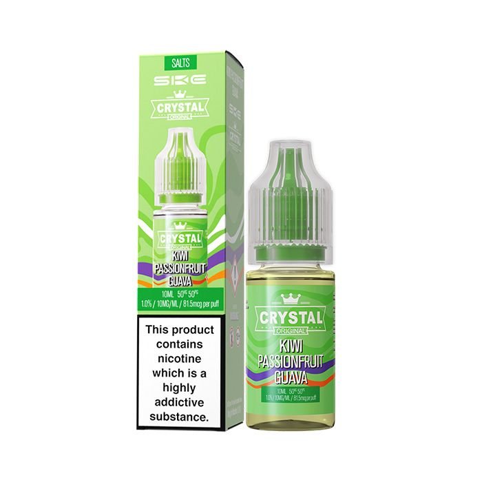 Kiwi Passionfruit Guava Nicotine Salt E-liquid by Crystal Original 10mg