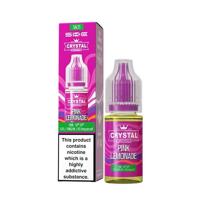 Pink Lemonade Nicotine Salt E-liquid by Crystal Original 10mg