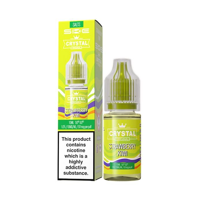 Strawberry Kiwi Nicotine Salt E-liquid by Crystal Original 10mg