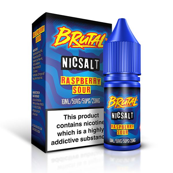 Brutal Raspberry Sour Nic Salt E-Liquid by Brutal Just Juice 11mg