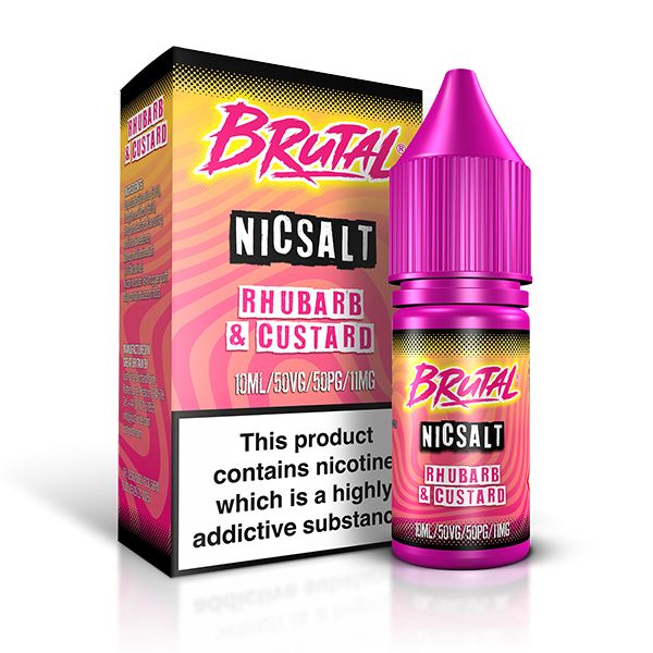 Brutal Rhubarb & Custard Nic Salt E-Liquid by Brutal Just Juice 11mg