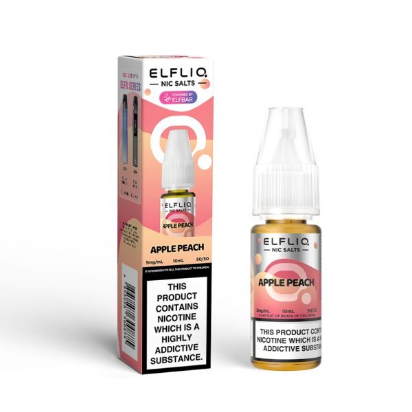 Apple Peach Nic Salt E-Liquid by Elf Bar Elfliq 5mg