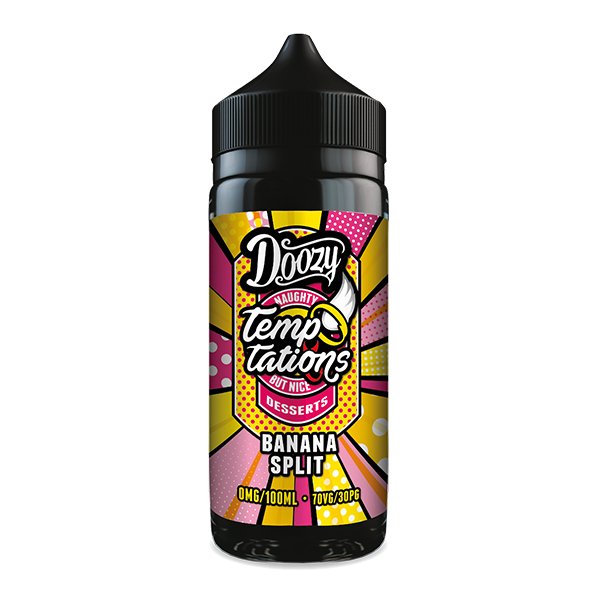 doozy temptations shortfill Banana Split Shortfill E-liquid by Doozy Vape Co 100ml