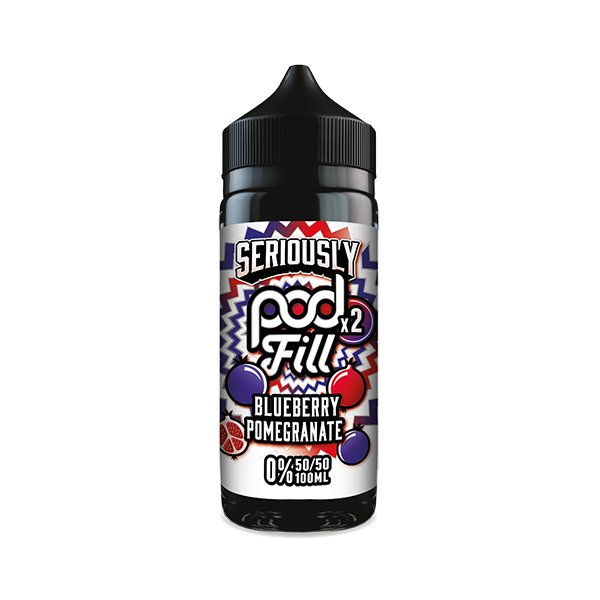Blueberry Pomegranate Shortfill E-liquid by Seriously Pod Fill 100ml