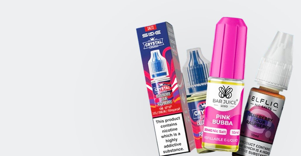 Shop Nic Salts Category Banner For Mobile Devices Illustration
