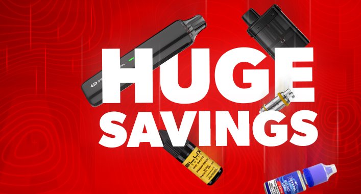 Shop Huge Savings Banner For Sale Section