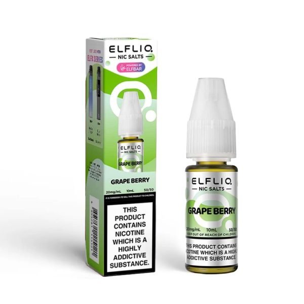 Elfliq Grape Berry Nic Salt E-Liquid by Elf Bar 5mg