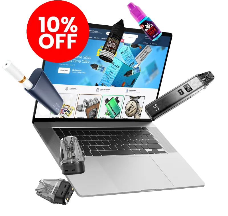Bargain Vape Shop Pop up Banner Offer Mobile
