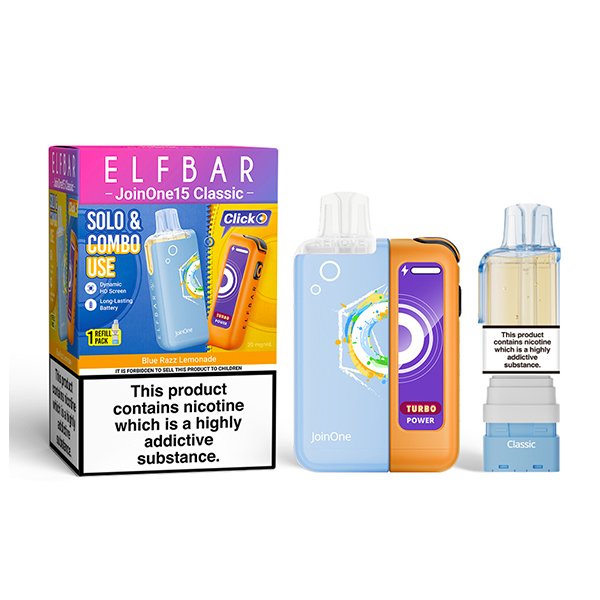Blue Razz lemonade elf bar joinone15 classic pod kit