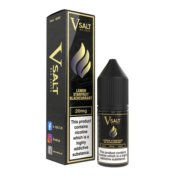 Lemon Starfruit Blackcurrant Nic Salt By V Salt 50PG 50VG 20mg