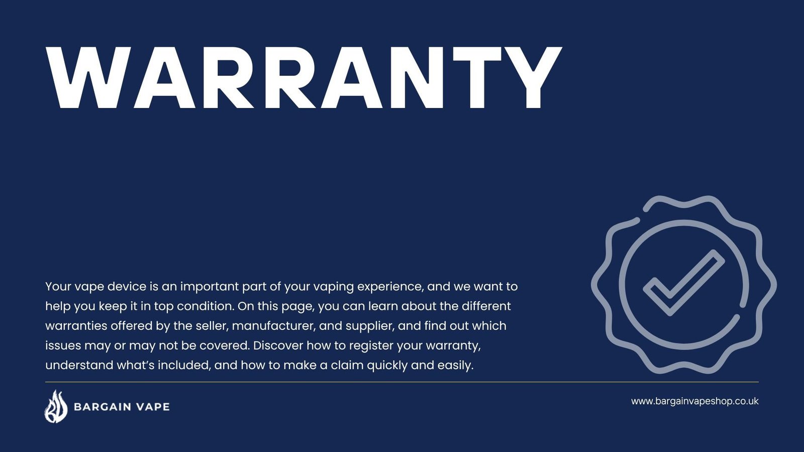 Vape Warranty And Guarantee