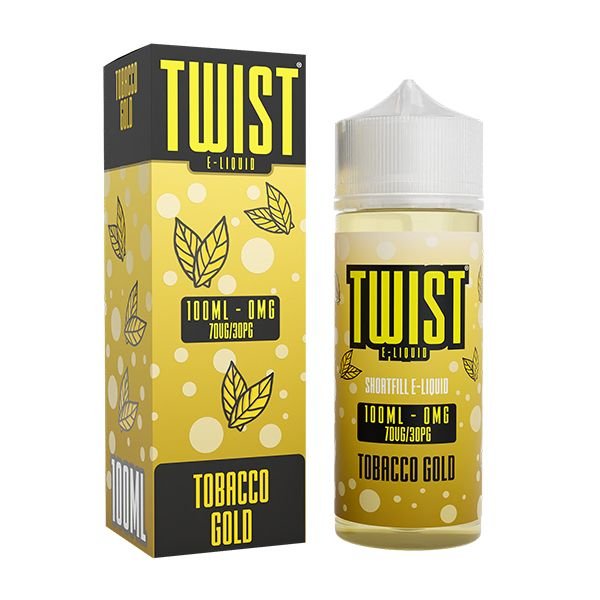 Tobacco Gold Shortfill E-Liquid By Twist 100Ml Tobacco Gold